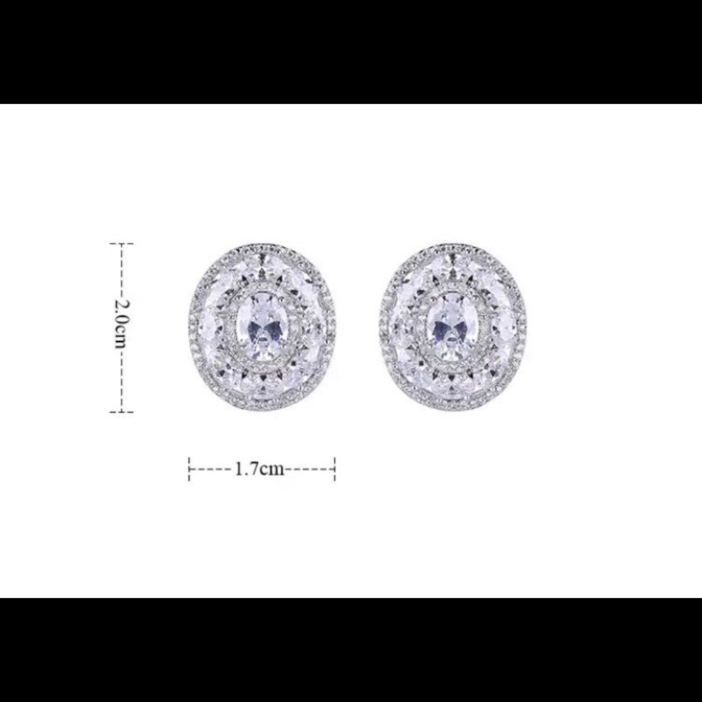 - Gorgeous Emerald And Ruby Studs With Swarovski … - image 2